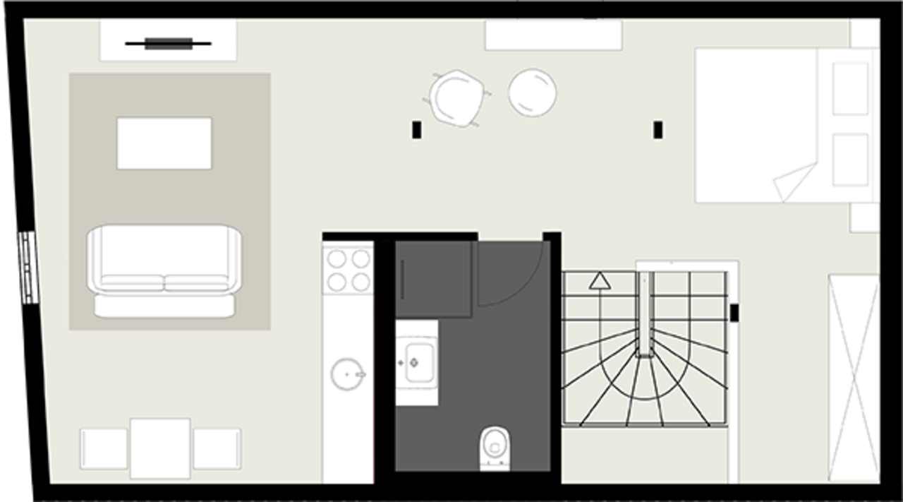 0711SUITES ground plan Apartment - TYPE D